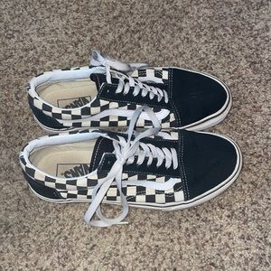 checkered old skool vans